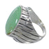 Southwest Turquoise Sterling Silver Ring Size 11-3/4 AX55392